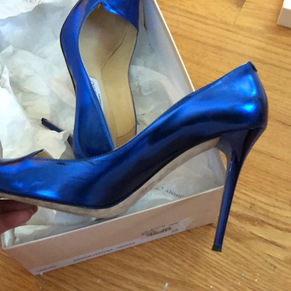 Jimmy Choo “Mirror” Aegean leather heels - Picture 5 of 7